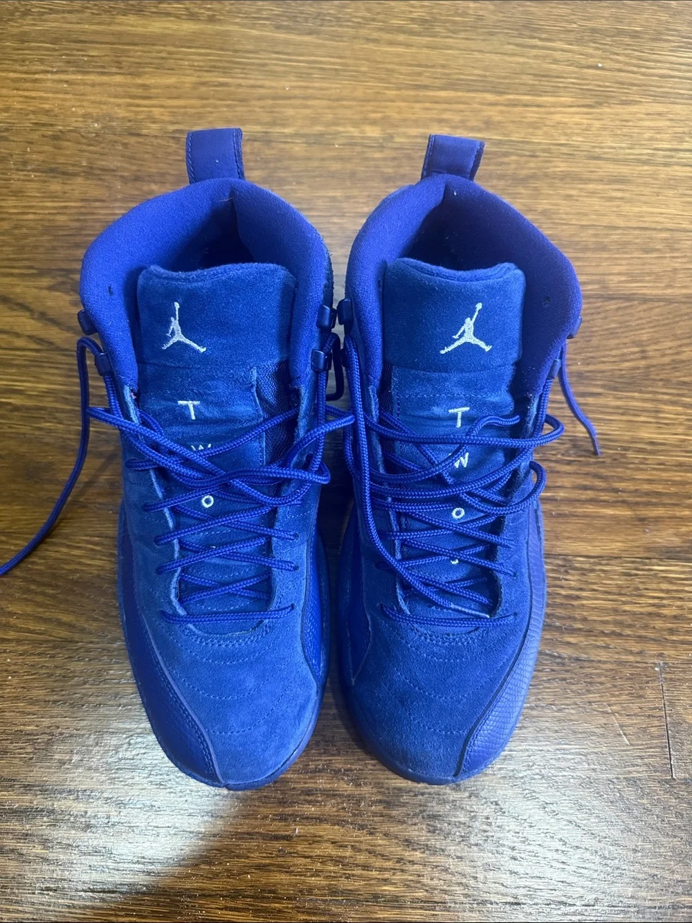 Nike Air Jordan 12 Retro “Deep Royal” Suede Basketball Shoes
